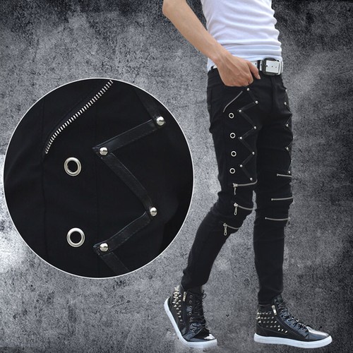 Jeans coreani punk rock - , uomo