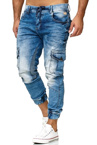 Pantaloni jeans jogger uomo - pantaloni,